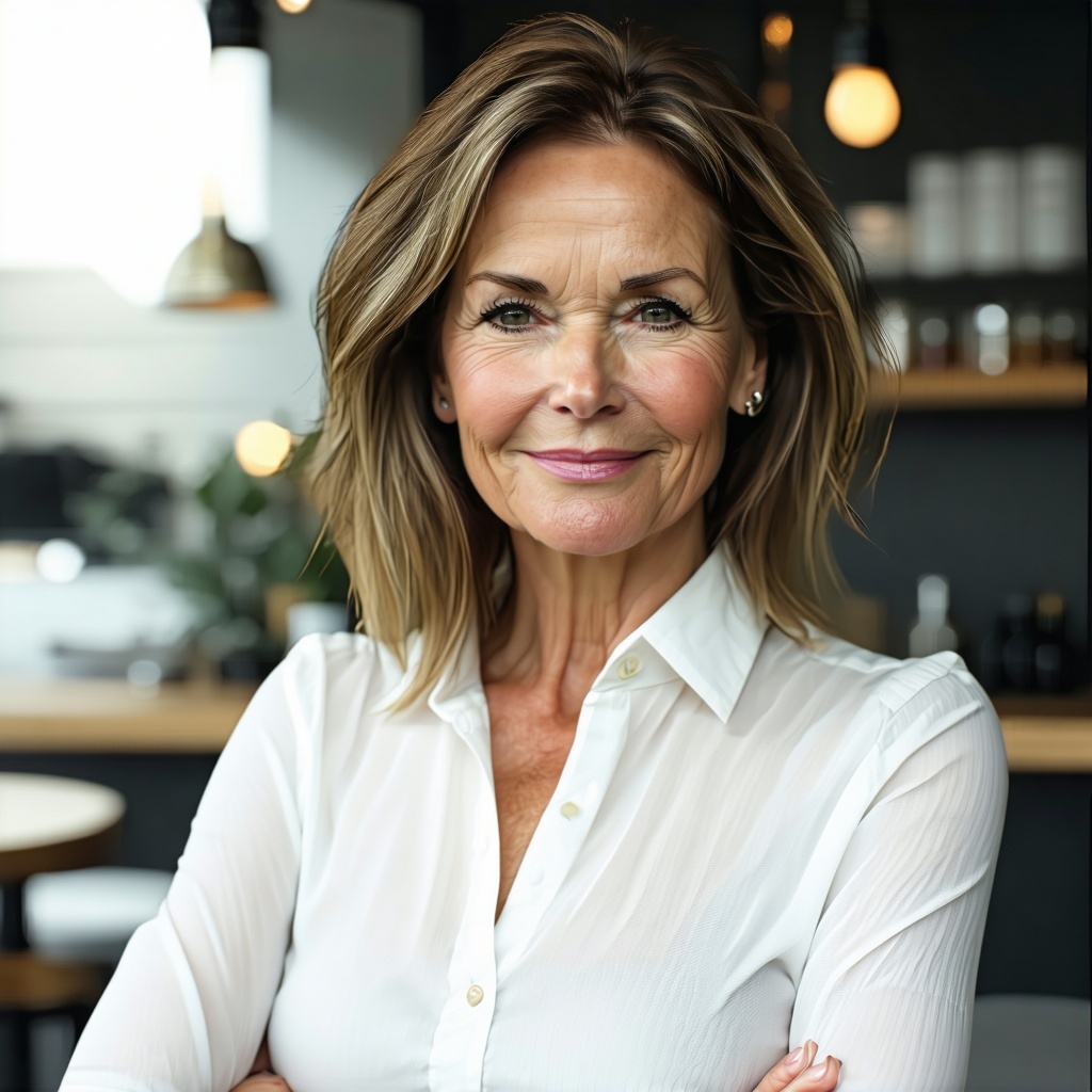 testimonial around 4050 of age woman who works as business consultant and trainer make it look scandinavian
